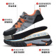 HUNDUILU labor protection shoes men's summer breathable, anti-smash, anti-puncture, waterproof, wear-resistant, non-slip work mountaineering sports safety shoes C1105T-summer breathable 42