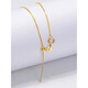 18k gold pin chain 18K gold Chopard adjustable perforated gold beads Universal pin type l8k yellow gold Chopard necklace about 12mm thick + limited time heart pendant