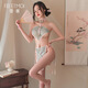 Feimu lingerie sexy lit féminin jeune femme cheongsam slit tentation sexy pyjamas bataille robe uniforme séduisant coin japonais fantôme imprimé kimono set 6628