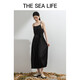 THE SEA LIFE连衣裙女欧海一生轻奢吊带连衣裙秋不含腰带 A12013 微光绿 M