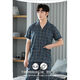Nanjiren young half-sleeved cotton home clothing two-piece set for men's summer short-sleeved trousers pure cotton thin spring 2023 -R653 2XL