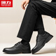 Warrior Men's Shoes Business Formal Leather Shoes Men's Versatile Casual Shoes Men 2749 Black 42