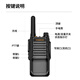 Yixin (YSHON) K68 analog intercom small portable wireless high power handheld table outdoor frequency modulation [flashlight function] long distance home hotel supermarket construction site team
