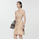 Jnby/Jiangnan Buyi Frühlings- und Sommer -Frauenkleidung Schlinge Kleid Einfacher Pendler ärmellose Taillenrock 5o6g14420 674/mittelgraues Pulver s