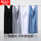 Red bean vest men's Xia Modal slim and markless base shirt men's round neck versatile sports vest pearl white 175