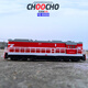 Kaiwei (Kaiwei) 1/87 Dongfeng Metal Train Modèle rétro Simulation Moteur à vapeur Locomotive pour enfants Gree Blue Blue Red Red Three Section Combinaison