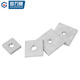 Guwanji 304 stainless steel square nut square washer iron galvanized rectangular iron square nut square female aluminum profile square M6 (20*20*4mm) 5 pieces 304 material