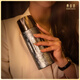 SANYATA EXKLUSIVE High-End Titanium Cup Ti Isolierte gedämpfte bakterielle antibakterielle frische Tee Tasse Gesunde maßgeschneiderte Business-Anklage Geschenke Männer und Frauen briefen Blau 400 ml