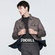 Jodoll Jodon Men's [100% laine] Veste douce décontractée confortable Stretch Stretch Warm Grey 50