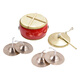 
Shi Sheng Three-Sentence Half Props Set Gong Drum Cymbals Full Set Annual Meeting Performance Adult Children Pure Gong Gong Cymbals Copper Cymbals Bronze Musical Instruments 15cm Gong Gong + Gong Hammer