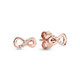 PANDORA Shining Eternity Symbol Earrings Rose Gold Exquisite and Compact Premium Birthday Gift for Your Girlfriend