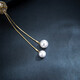 Qlady Pearl Quaste Halskette für Frauen Langer Modepullover Kette Leichte Luxus -Pullover Anhänger Accessoires Mode Schmuck Geburtstagsgeschenk Gold Gold