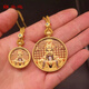 Haoying Wutai Long Wu Ye Buddha Amulet Gilt Bronze Thangka Pendant Pendant Necklace Car Hanging Large Size 3.8cm