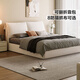 
Lin's Home Simple Modern Cat Grab Fabric Master Bed Large Bed French Floor-to-Full Bed Double Bed BC835 1.5*2.0 meters