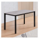 
Dining table stand, table stand, marble table legs, ceramic tile table feet, simple wooden table, middle beam, suitable for 14070 table top, straight feet, black
