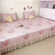 Jieliya GRACE tatami bed cover pure cotton 100% cotton bed sheet with lace clamped cotton quilted kang cover is large size thickened and non-slip K691 [other sizes can be customized] (2 meters + sag 40 cm) * 2.4 meters