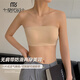 Modal strapless anti-slip tube top seamless underwear for women with big breasts, no steel ring, anti-sagging, breathable and beautiful back bra, off-white L -36/80