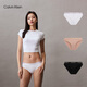 Calvin Klein Sous-vêtements pour femmes CK à trois couches en l'année du bikini de micro-étincelles du zodiaque Jacquard Cotton pour femmes QP2349o Fiy-Space Black / Almond Color / Moonlight White 3 m est trop grande, il est recommandé de prendre une petite taille