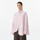 
Jiangnan Buyi (JNBY) [same style in the mall] 25 Spring New Product Shirt for Women, Hanhelu Loose Irregular Drawstring Long Sleeve 5P2210090 671/Gray Powder M