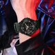 Haron Electronic Watch männlicher Schüler Teenager Wecker Waterdes Multifunktional Junior High School Schüler Sporttimer Luminous Electronic Watch H6197. Alles schwarz [Geschenkboxverpackung]