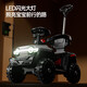 Tong liyou Children's Elektroauto Baby Babybaby Vierräder 1-3 Jahre alte Kinder Fernbedienung Spielzeug Offroad-Auto können Kinderwagen dunkelgrüne elektrische Modell + Fernbedienung + Push Griff + Sonnenschutz nehmen