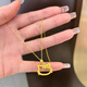 Jingyuelong Pure Gold 999 Hello Kitty Pendant Gold KT Cat Frame Bow Pendant Women's Necklace as a Gift for Girlfriend Gold Light Small Hollow Cat Approximately 0.23-0.28g+S925 Necklace
