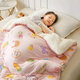 Disney Children's Quilt Autumn and Winter Thickened Baby Kindergarten Nap Quilt Newborn Baby Blanket Cover Cherry Pink Lamb Velvet Blanket Quilt 120X150cm Three-layer Quilt