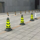 Quxing reflective road cone plastic square cone black and yellow twill universal special parking space cone bucket parking lot entrance no parking sign reflective roadblock warning column placeholder ice cream cone transportation facilities