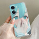 Never change Huawei Honor Play 40plus mobile phone case Hatsune Miku RKY-AN00 blue eyes anti-fall transparent soft rubber sleeve Hatsune Miku TY655 transparent space shell Honor Play 40 Plus