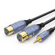 Akihabara (choséal) 3,5 mm à double slot femme audio câble audio xlr canon mâle et femelle carte sonore de la carte son
