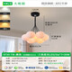 大观园（DGY）简约客厅吊灯创意卧室灯月球泡泡吊线灯卡通星球吊灯中山 9734黑色7头三色彩球12cm