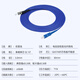 Youpulian Telecom-grade armored single-mode fiber optic jumper Sc-LC-FC-ST steel ring armor line Engineering special tail fiber extension cable anti-rat bite flame retardant Armored single-mode single-core SC-ST 5 meters