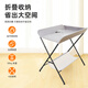 Beiyixiong Beeio Diaper Table Baby Care Table Multi-function Operating Table Newborn Touching Table Baby Bath Dish Change Table Light Gray [Three-speed Adjustment + Universal Wheel + Storage Bag]