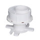 PVC pre-embedded eccentric adjustment water stop casing 110 anti-leakage secondary leakage direct water processor pipe fittings 110 with rubber ring and cover 10 cm national standard