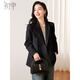 Chu Shen Small Suit Women's Commuting Casual Design Irregular Back Slit Suit Jacket S142F4324
