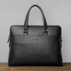 COW briefcase top layer cowhide large capacity handbag for men horizontal backpack C-8626 black 14-inch
