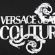 VERSACE JEANS COUTURE奢侈品男装男士圆领字母印花卫衣长袖T恤12127礼物 黑色 M