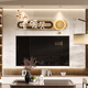 Mi Ling New Chinese Living Room Sofa Background Wall Decoration Painting High-end Atmospheric Hanging Warm House Lights 2024 Wall Flat Ping An Xile A (Creative Clock Swing) YXH0542 Large Size: 12035cm Mirror Crystal Porcelain Painting (No Lamp) Double-layer Three-dimensional Frameless