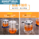 Filter liner heat-resistant glass cup tea cup pot simple tea ceremony cup office water cup travel portable cup 410ml direct drink type with heat preservation seat 0 pieces