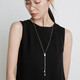 MIMORE small waist sweater chain women's high-end light luxury long necklace 2025 new accessories autumn and winter high-end tassel pendant