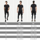 Li Ning fitness clothing men's suit sports basketball clothing running clothing spring autumn winter tights men's badminton clothing long-sleeved three-piece suit (T-shirt + trousers + five-quarter shorts) L [170-178cm] [130-165Jin [Jin equals 0.5 kg], ]