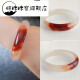 Colección de pulseras Dunzhu Graffcarny Xinjiang Gold Silk Jade Pulsera High Ice Gem Light Non-Taicui Hetian Jade 55 Certificado de inspección nacional/53.5 Boca de anillo/HW4839 Seda de oro