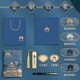 [Buy one get one free] Forbidden City Cultural and Creative National Fashion Notebook Gift Box Set High-end Business Customization Printable Logo Company Annual Meeting Gift Meeting Minutes Book Cover Engraving Customized Haze Blue/224 Pages No Specifications