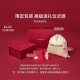 柏萨尼（PESASRIE）品牌包包女包水桶包轻奢女士单肩斜跨包新款大容量情人节生日礼物 奶白拼棕【送公仔挂饰】 高档礼盒送女友送老婆