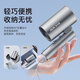 AUX hair dryer household hair dryer negative ion high power does not hurt hair portable foldable hair dryer 2000W birthday gift for women silver