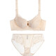 Eve Show Bra Set Lace Push-Up Adjustable High Side Ratio Tightening Secondary Breasts Breathable Magic Standing Underwear 3680 Set Skin Color 80B with XL