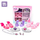 New children's jewelry toys play house high heels necklace bracelet backpack set girls toys 9053
