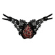 Sexy panties leopard print sexy thong seductive charming lace transparent hollow women's low waist red one size