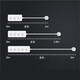 DELIXI's new national standard sub-control switch socket/socket strip/socket strip/socket board/socket board/terminal board/trailer board 3-position sub-control with total length 1 meter 3K3X/B