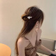 Su Shiliu's new Chinese-style pearl hairpin with cool feeling for women, high-end metal plate hairpin hair accessories, birthday gift for girlfriend and wife, cool-looking pearl hairpin + gift box